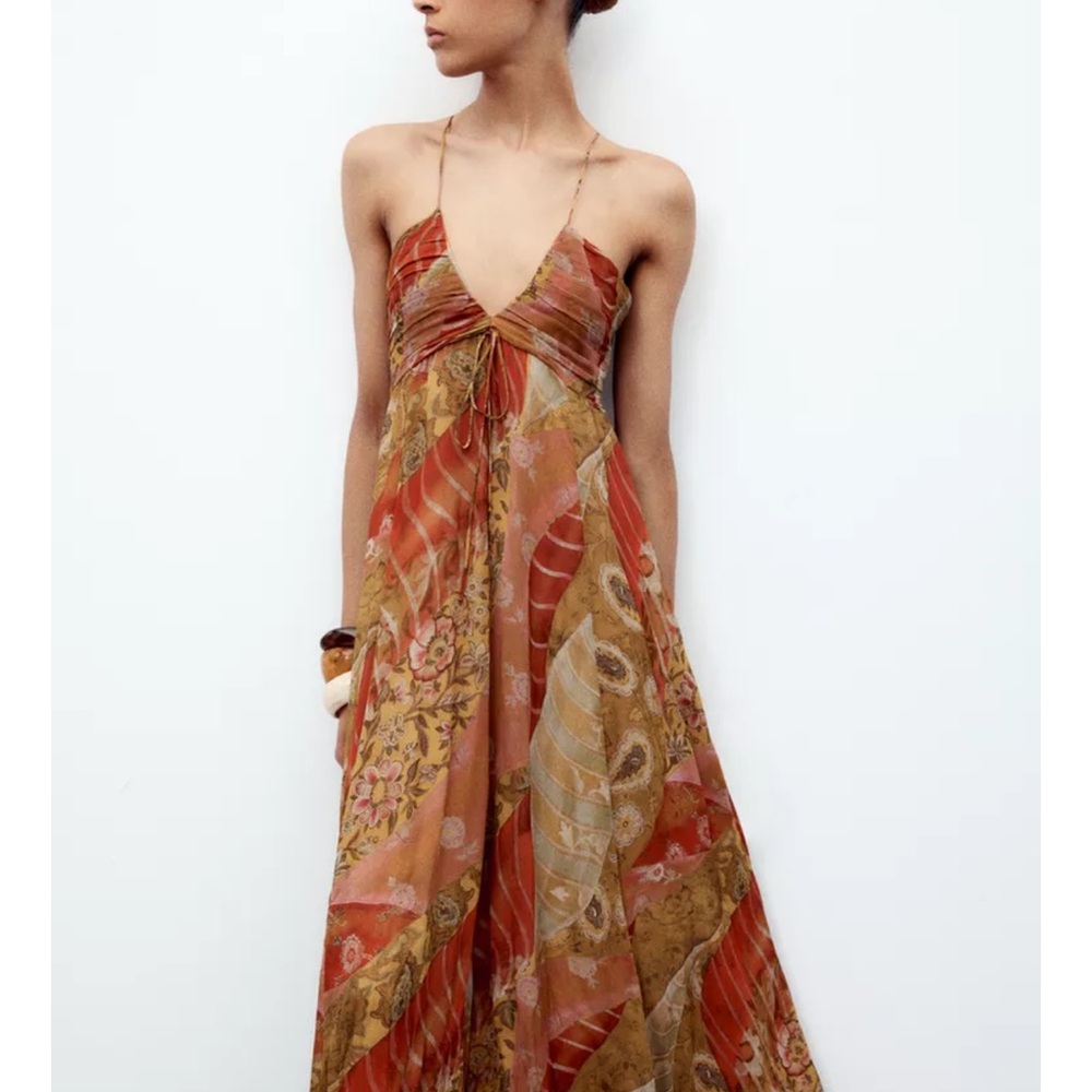 NWT Zara ZW Collection Floral Print Dress